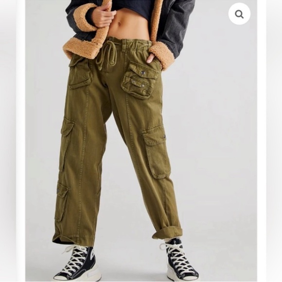 NWT Free People Tahiti Cargo Pants Medium - Picture 6 of 6